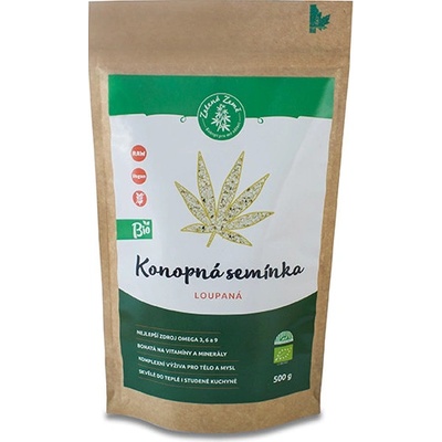 Zelená Země Konopné semínko lúpané BIO 1000 g