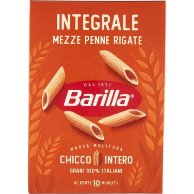 Barilla celozrnné cestoviny Mezze penne rigate 0,5 kg