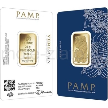 PAMP zlatý slitek Fortuna 20 g