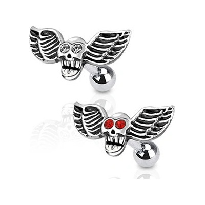 Marre piercing tragus chirurgická ocel lebka HWJA1014