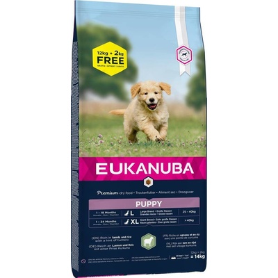Eukanuba Puppy & Junior Lamb & Rice Large Breeds 12 kg