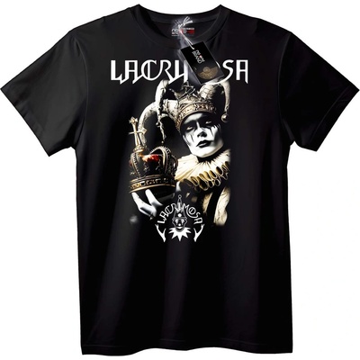 NOONEBRAND Тениска Lacrimosa с Готическа Корона - 2XL, White