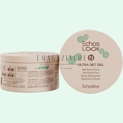 Echosline Italy EchosLine Гел с ултра силна фиксация 200 мл. Echos LOOK Ultra Set Gel Extra Strong Gel (2841350)