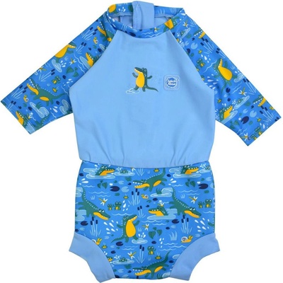 Splash About Plavky Happy Nappy kostýmek 3/4 rukáv Krokodýli