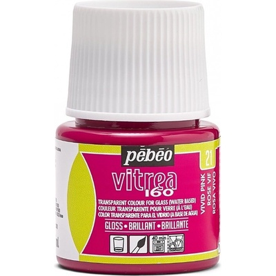 Pébéo Napaľovacia farba na sklo Vitrea 160 45 ml 21 Vivid Pink