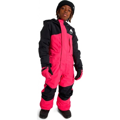 Burton Kids One Piece true black/azalea pink JR L 25