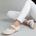 Обувки естествена кожа W186094 White