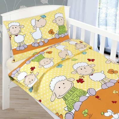 Bellatex obliečky 090 029 Agáta Ovečky 90x135 cm 45x60 cm