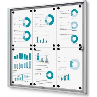 A-Z Reklama CZ Scritto Economy informační vitrína s protipožární certifikací SCXS B1 6 x A4