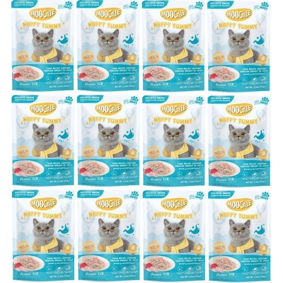 Moochie Happy Tummy Tuna Recipe Topping Chicken Breast In Jelly 12 x 70 g