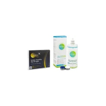 Image 1 of Lenjoy Monthly Day & Night (3 лещи) + Solunate Multi-Purpose 400 ml с кутия