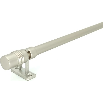 KovovégarnýžeCZ Teleskopická Mini garnýž CYLINDER matný nikl 60-80 cm