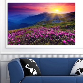 Vivid Home Декоративни панели Vivid Home от 1 част, Цветя, PVC, 100x65 см, №0152