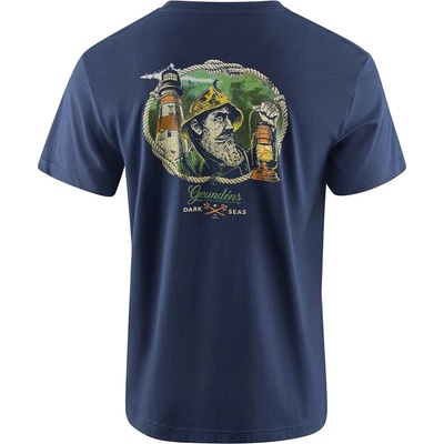 Grundéns tričko Dark Seas X Grundens Watchman SS T-Shirt dark navy