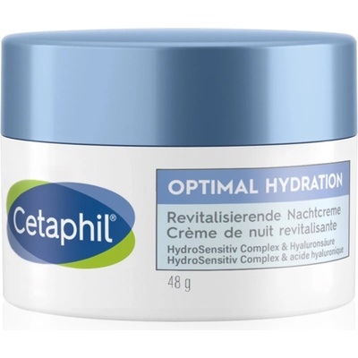 Cetaphil Optimal Hydration Replenishing Night Cream хидратиращ нощен крем за чувствителна кожа на лицето 48 гр