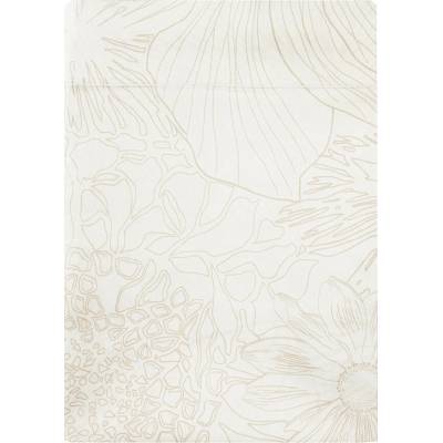 Garnier Thiebaut Nevypínací prostěradlo FLOWER POWER WHITE 240x300