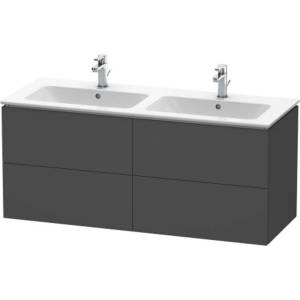 Duravit L-Cube - Шкафче за умивалник 55x129x48 см, 4 чекмеджета, графит матов LC625904949 (LC625904949)