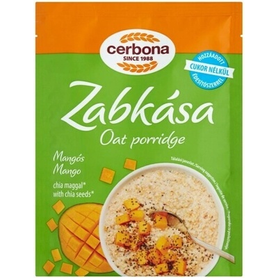 Cerbona Ovsená kaša mangová bez pridaného cukru so sladidlami 50 g