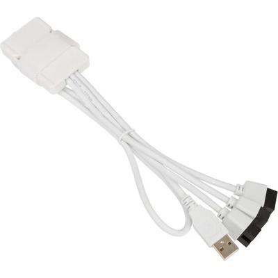Lian Li USB Хъб Lian Li PW-U2TPAB USB 1 към 3 Hub - White (G89.PW-U2TPAW.00)