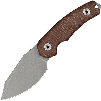 Kunwu STIFFY D. Hnědá Micarta, VANADIS 4 Stonewashed