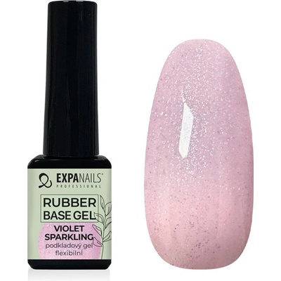 Expa nails expanails Uv led gel rubber base violet sparkling 5 ml