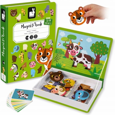 Janod Magnetibook Zvířata Puzzle – Zboží Dáma