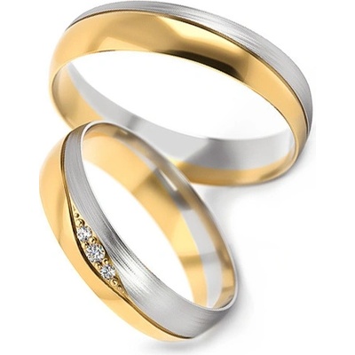 iZlato Forever Snubní prstýnky s kamínky STOB275