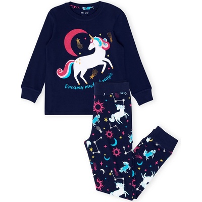 Miso Пижама Miso Girls Unicorn Pyjama Set - Navy