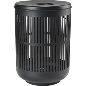 Zone Кош за пране UME, 60 л, черен, пластмасов, зона Дания (ZO26523)