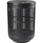 Zone Кош за пране UME, 60 л, черен, пластмасов, зона Дания (ZO26523)