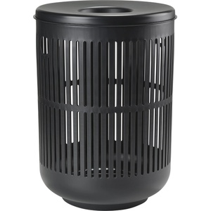 Zone Кош за пране UME, 60 л, черен, пластмасов, зона Дания (ZO26523)