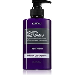 KUNDAL Honey & Macadamia Pink Grapefruit интензивна хидратираща грижа за суха и увредена коса 500ml