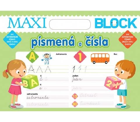 Maxi block Písmena a čísla