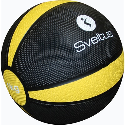 Sveltus Медицинска топка Sveltus 1 kg black/yellow