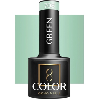 Ocho Nails lak na nechty zelený 708 5 g