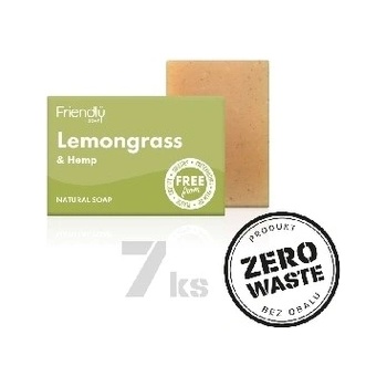 Friendly Soap prírodné mydlo citrónová tráva a konope 7 x 95 g