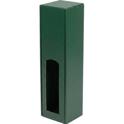 Darčeková krabica na víno 85x350x85 mm, 1 x 0,75 l, tmavozelená