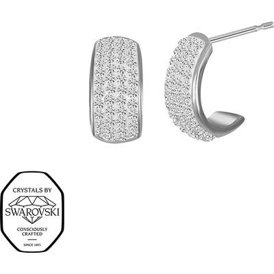 CRYSTalp Blyštivé náušnice so Swarovski kryštálmi Secret 42408.E