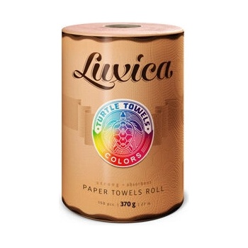 Luxica® Turtle Towels Colors оранжева кухненска ролка 370гр (929282992)