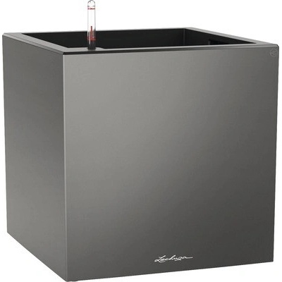 Lechuza Plastový kvetináč Canto Premium 40 x 40 x 40,5 cm sivý