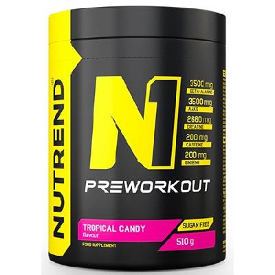 Nutrend N1 PRE-WORKOUT 510 g - tropical candy