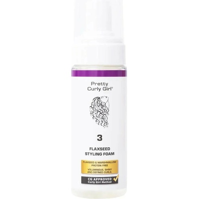 Pretty Curly Girl Flaxseed Styling Foam stylingová pena pre vlny a kučery 150 ml