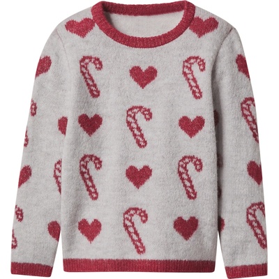 Lupilu dívčí vánoční pletený svetr světle šedá – Zboží Dáma