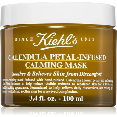 Kiehl's Calendula Petal-Infused Calming Mask хидратираща маска за лице за всички типове кожа на лицето за жени 100 мл