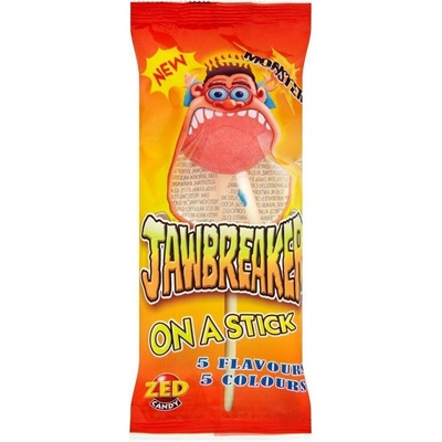 Zed Candy Jawbreaker lízátko se žvýkačkovým středem s příchutí různých druhů ovoce 60 g