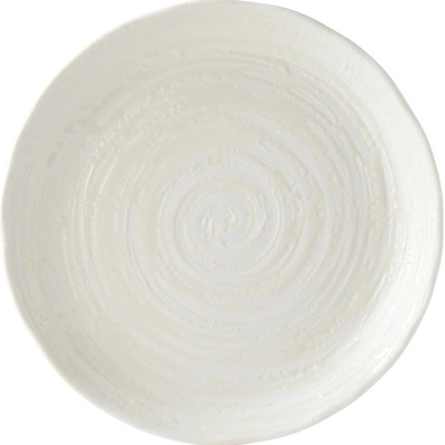 MIJ Jídelní talíř WHITE SPIRAL 24,5 cm bílá