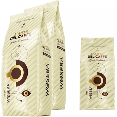 WOSEBA Gusto Delicato кафе на зърна 2 кг + подарък Gusto Delicato кафе на зърна