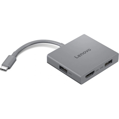Lenovo Докинг станция/хъб LENOVO USB-C 4 in 1 Gen2, HDMI 3840x2160 60Hz, 2x USB 3.2 Gen1, 3.5mm audio jack - GX91R64790 (GX91R64790)