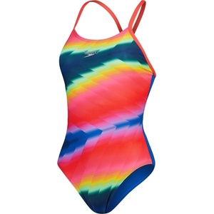 Speedo allover fixed crossback blue/pink xxl - uk40