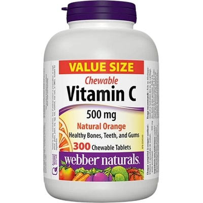 Webber Naturals Vitamin C 500 mg | Chewable [300 Дъвчащи таблетки]